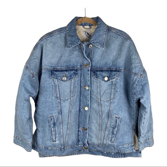 NWT. Zara Oversized Denim Jacket. Size S. - Picture 14 of 14
